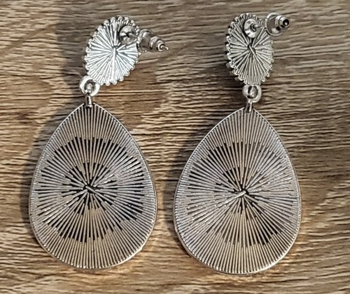 Southwestern Fashion Türkis Schmuck Wassertropfen Kaktus Edelstahl Ohrring - Bild 4 von 5