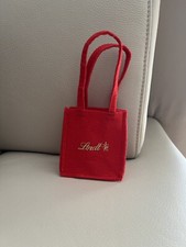 Lindt Mini Tasche Beutel Rot Filz Ca. 19cm Zubeh&ouml;r Kinder Puppe Kuscheltier