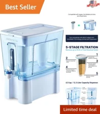 52-Cup Zero Water Filtration Pitcher - IAPMO Certified for Clean and Safe Water