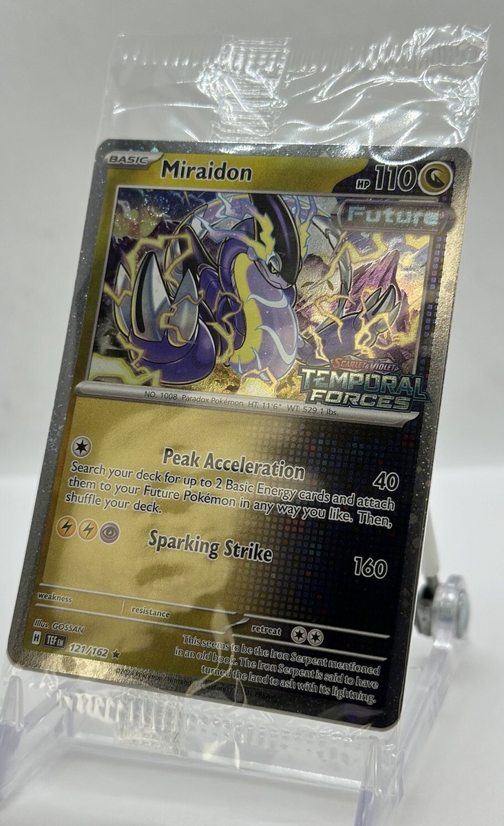 Miraidon 121/162 Temporal Forces Pokémon TCG Stamped PROMO Holo