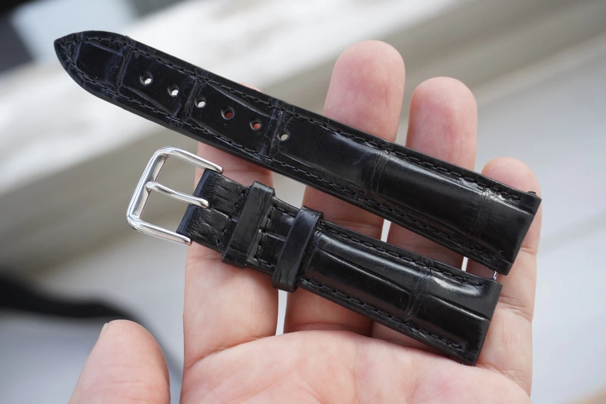 Crocodile Watch Band 18mm for sale | eBay