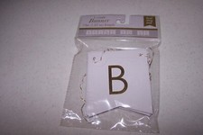 Bride To Be Banner 72", Gold Letters on White Banner NEW in Pack Best Day Ever