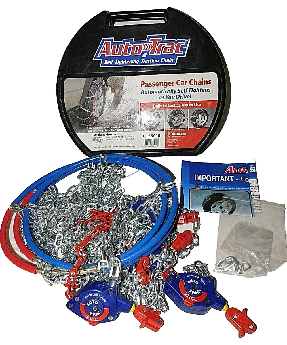 AutoTrac Self-Tightening Tire Snow Chains, Stock # 0155010 - Never 
