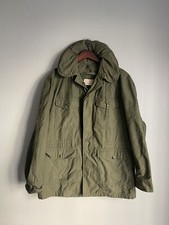 US OG 107 Military Field Coat Sateen Wind Resistant USAF Small Long Vietnam Era