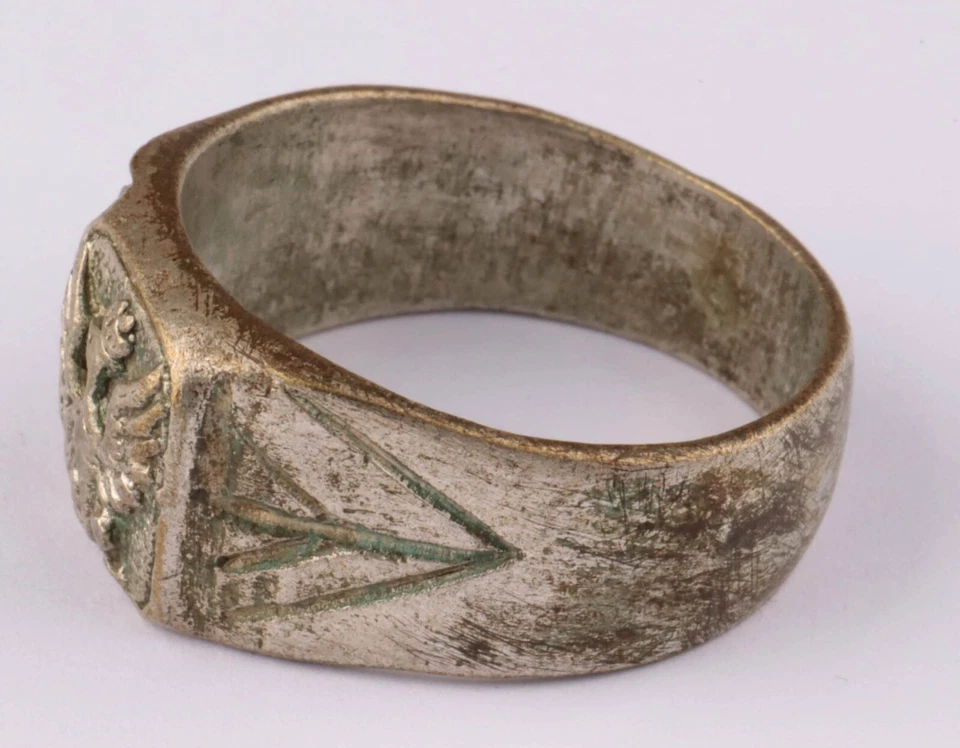 Polonia 1935 Zabłotce anillo postal águila polaca escudo de armas ejército Legión Polski Foto 4 de 4