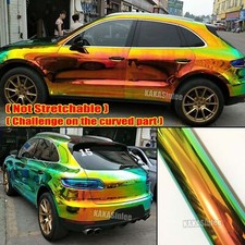 50ft X 4.4ft Gd Green Mirror Chameleon Chrome Entire Car Vinyl Wrap Sticker Ax