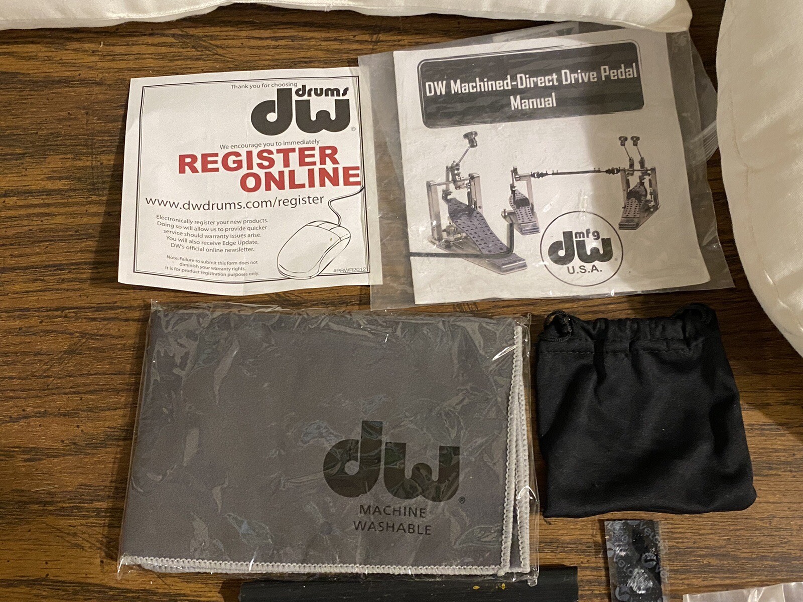 DW Drumwork bass drum pillows miscellaneous chrome parts Nice Xlnt Cond