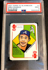 PSA 9 SP /51 BLUE BLACK 1951 GREG MADDUX TOPPS by BLAKE JAMIESON BRAVES G5215