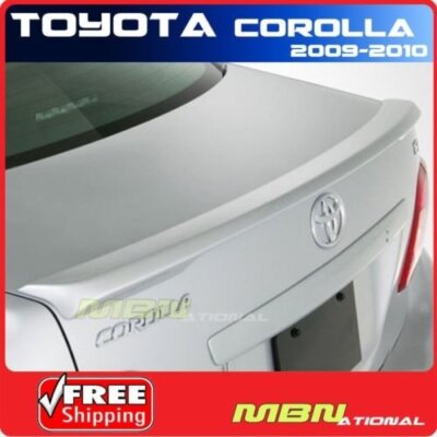 For 09-10 Corolla Rear Trunk Lip Spoiler Painted 1F7 CLASSIC SILVER METALLIC