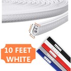10FT Car Door Trim Edge Guard Moulding Rubber Seal White Protector Strip