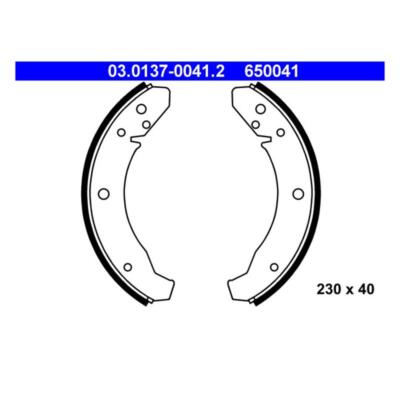 03.0137-0041.2 ATE 650041 Bremsbackensatz 230 X 40 Mm | Jetzt Bestellen