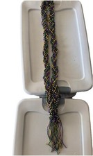 Large Long Mardi Gras Special Bead Purple Green Gold 3 Ft