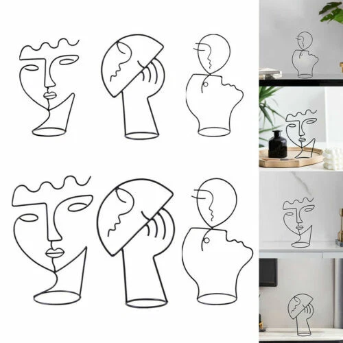 People Metal Decorative Sculptures & Figurines