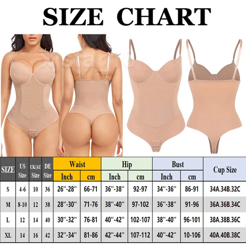 Seamless Bodysuit for Women Tummy Control Shapewear Sculpting Thong Body Shaper - Picture 36 of 62