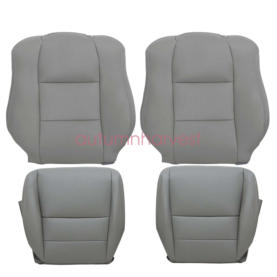 Cubierta de asiento de cuero perforado gris para conductor/pasajero Acura TL 2004-2008 nueva Foto 4 de 4