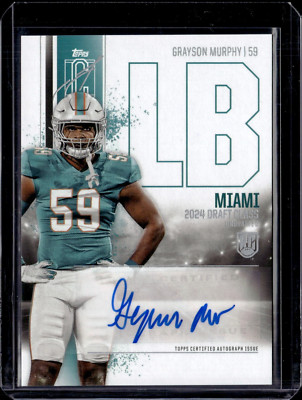 2024 Topps Signature Class Grayson Murphy Rookie Auto Variation Dolphins (56B)