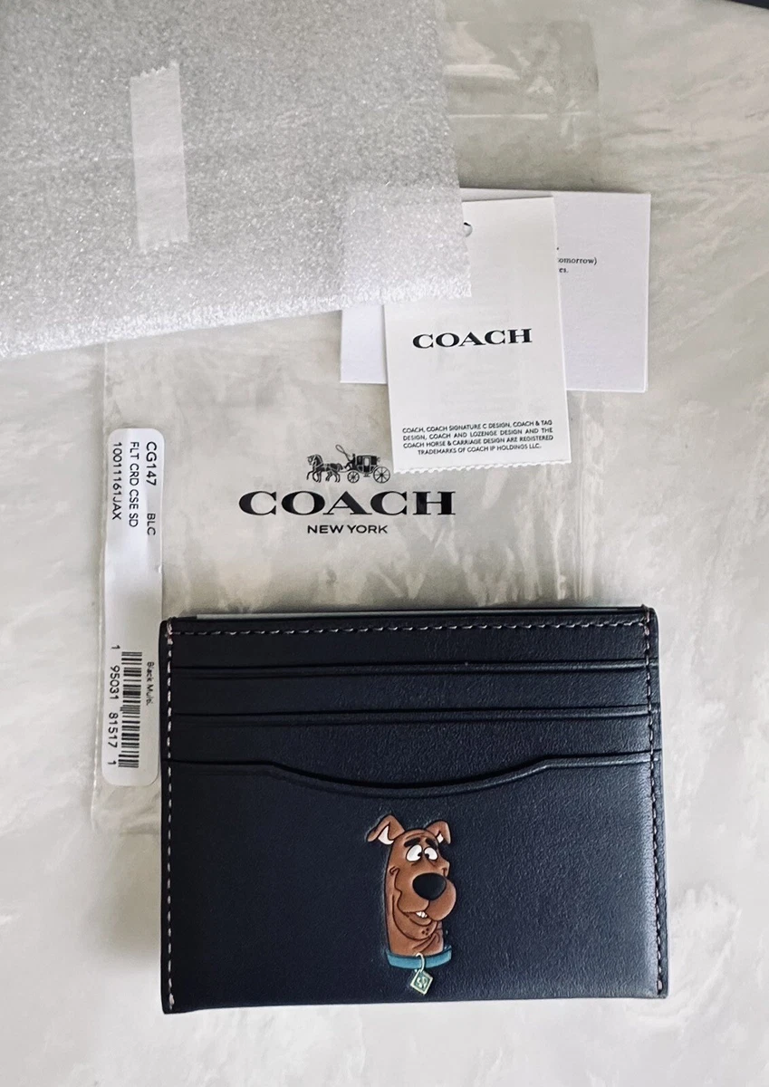 COACH Flat Card Case in Signature