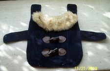 pet coat with fur collar