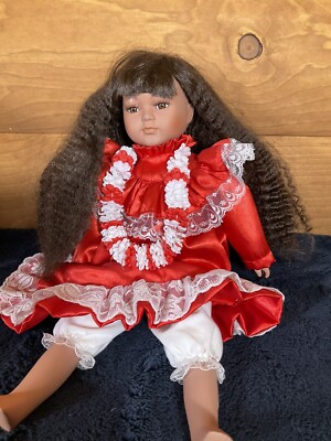 Vintage Victoria Impex Porcelain Doll The Women Of Hawaii Auli'i