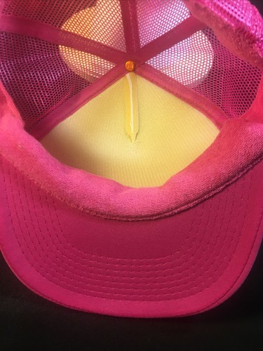 Blank OTTO PINK Thin Rope Trucker Snapback Adult Hat USED STAY SALTY WATERMEN - Picture 7 of 10