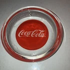 Vintage Coca-Cola Glass Coasters Ashtray Trinket Dish