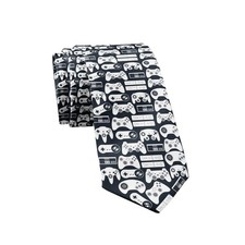 Video Game Controllers Necktie Video Gaming Tie Mens Novelty Neckties Funny Ties