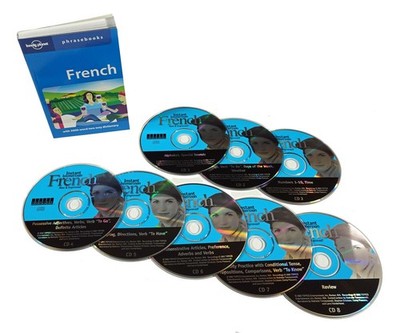 Learn French - 8 Audio CD Language Learning Set Plus a Pocket Phrasebook