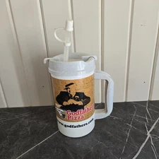 32 oz Whirley Drink Works Godfathers Pizza Mug with Lid 