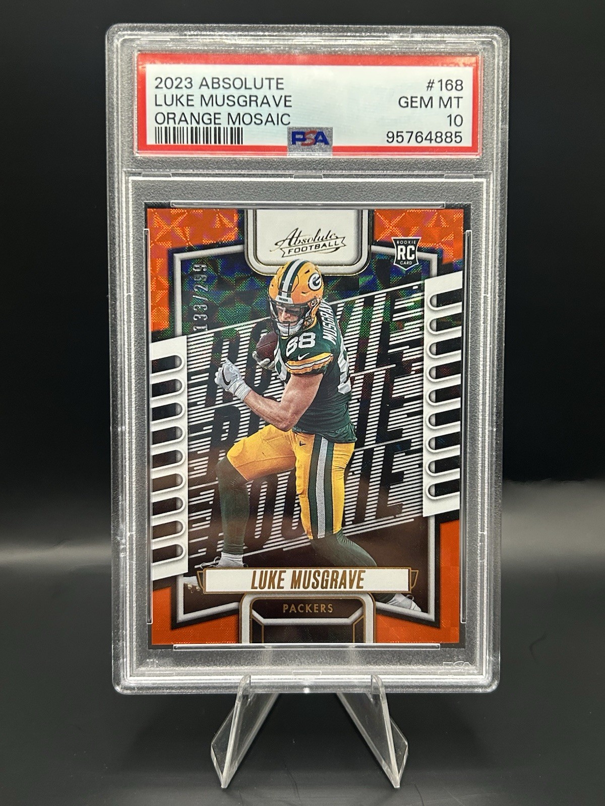 Luke Musgrave Panini Absolute #168 Orange Mosaic