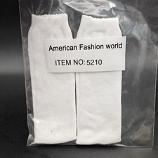American Fashion World 18" Doll Socks White