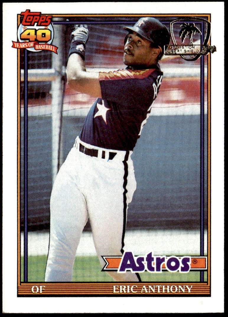 1991 Topps #331 Eric Anthony Desert Shield F5