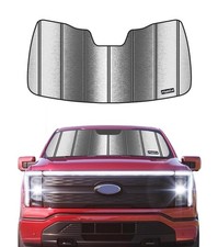 Pigenius Windshield Sunshade Fit Ford F-150 Lightning 2022-2025 Front Window Met