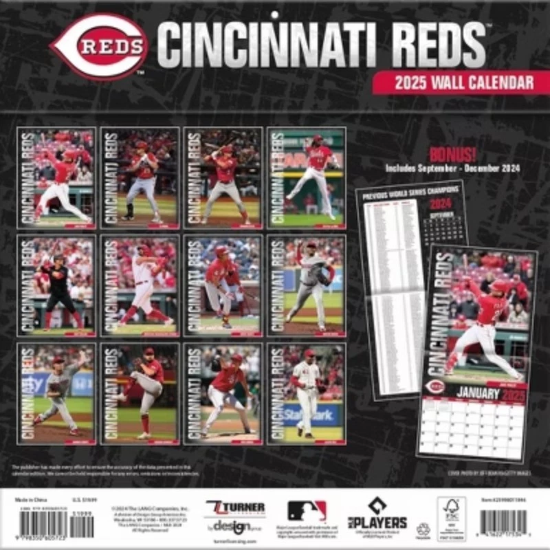 Cincinnati Baseball 2026  Team Wall Calendar