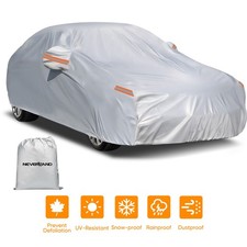 X-Large Cubierta Completa de Coche Sedán Impermeable Lluvia Polvo Protección UV con Cremallera de Puerta