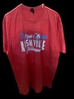 Nashville Tennessee Music City Mens T Shirt Size XLarge Red