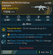 Borderlands 4 Kinetic Lockjaw Assault Riflejakobsripper Mag Borderlands 4 Kinetic Lockjaw Assault Riflejakobsripper Mag