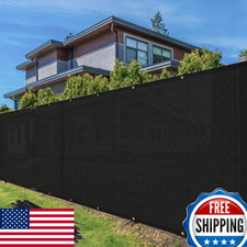 TANG 4' x 50' Prywatność Ekran ogrodzeniowy Czarny klosz Tkanina z przelotkami, ogniwo łańcucha F