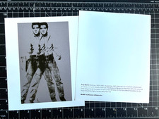 Double Elvis print by Andy Warhol from NYC MoMA 7 x 8.5 inches Card 