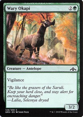Wary Okapi 149 -Guilds of Ravnica - NM
