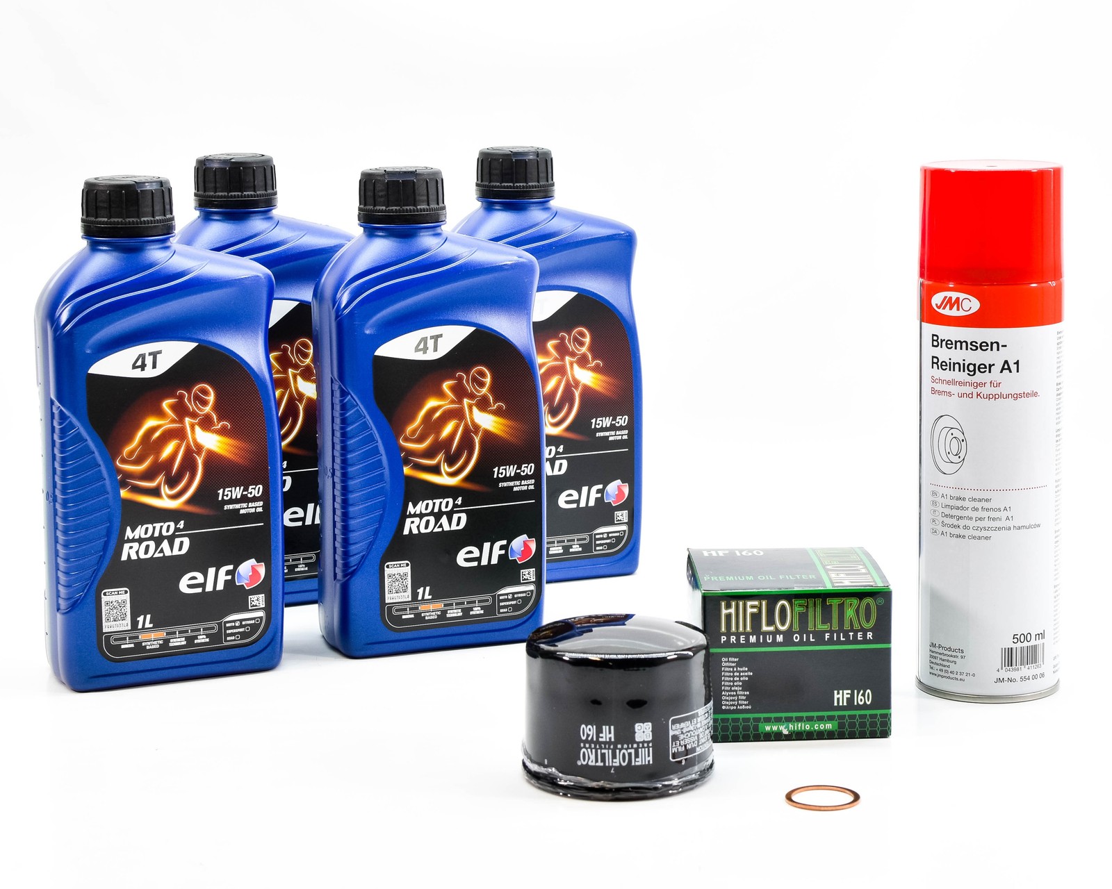 Kit vidange ELF MOTO 4 ROAD 15w50 4L pour BMW F 800 R 2009-2014 avec filtres