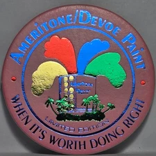 Vintage Pog * Ameritone / Devoe Paint Foil * Pink * Bin76