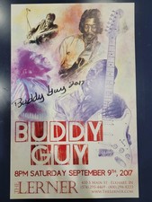 Original Concert Poster Signed By Buddy Guy In 2017