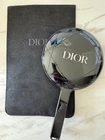 Christian Dior BIG hand mirror velvet case logo Novelty gift 2024 black