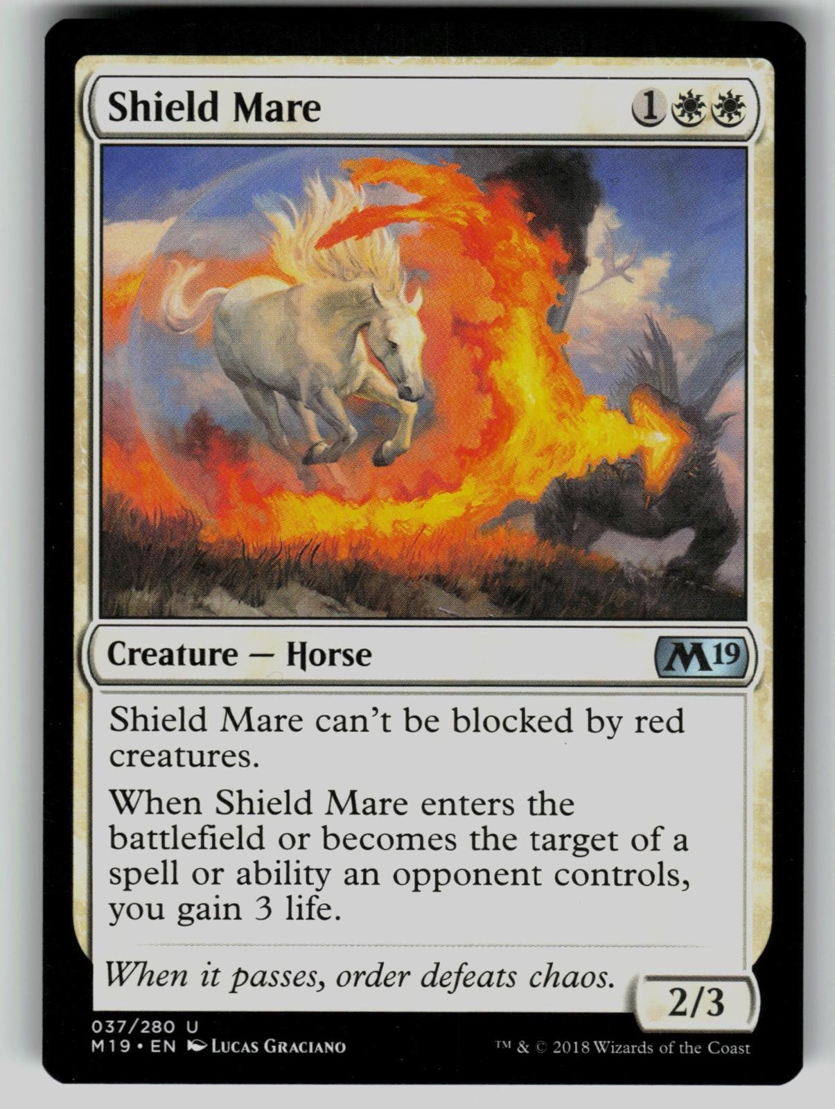 Shield Mare 37 Core Set 2019 Magic: The Gathering Uncommon