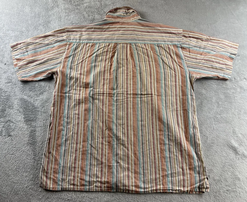 Vintage Orvis Shirt Mens Size Large XL Multicoloured Stripe Fly Fishing Top - Image 2 of 4