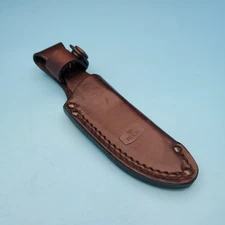 Buck Knives 662 Alpha Fixed Blade Knife Sheath Leather Belt Pouch 7"x 3"