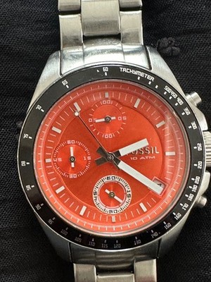 Ladies Uni Fossil Stainless Steel Chronograph Watch 38mm Dial CH2741 Series