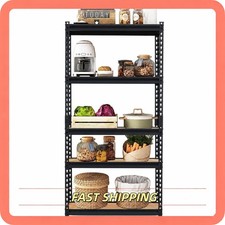 Metal Shelving Unit 5-Tier Adjustable Heavy D...