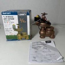 Orbit 57065 3/4-Inch FPT Brass Automatic Anti-Siphon Valve with Flow Control