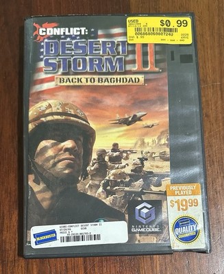 Conflict Desert Storm II Back to Baghdad Nintendo GameCube Complete